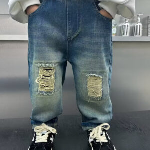 Kids Distressed Denim Jeans