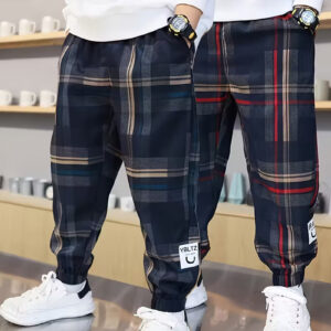 Kids Plaid Jogger Pants